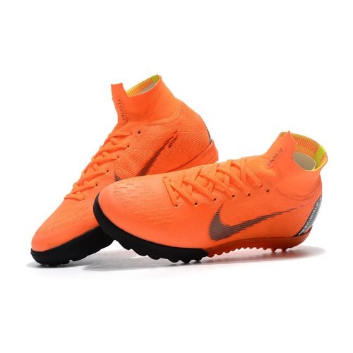 Nike Mercurial SuperflyX 6 Elite TF fodboldstøvler til børn - Orange Sort_2.jpg